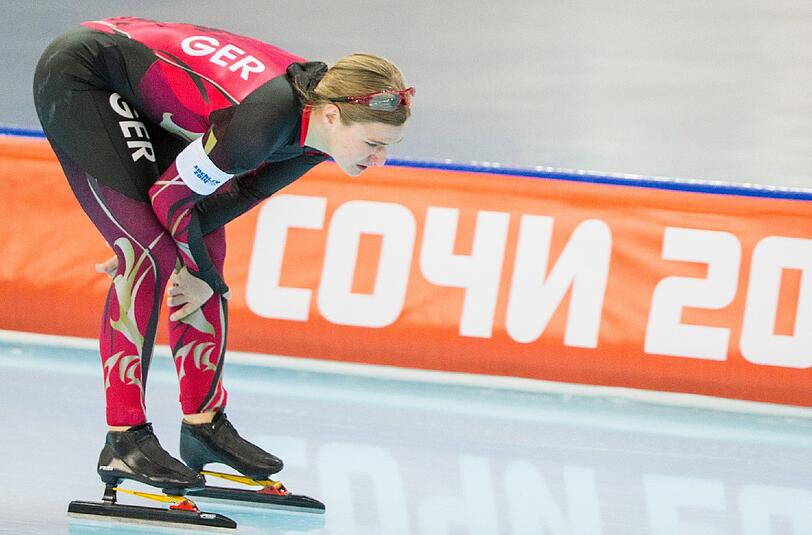 Der erste test von Jenny Wolf in Sotschi ging daneben.