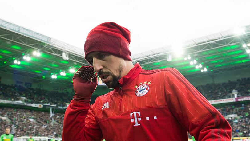 Wann kehrt er auf den Platz zurück? Bayerns Flügelspieler Franck Ribéry. Wann kehrt er auf den Platz zurück? Bayerns Flügelspieler Franck Ribéry.