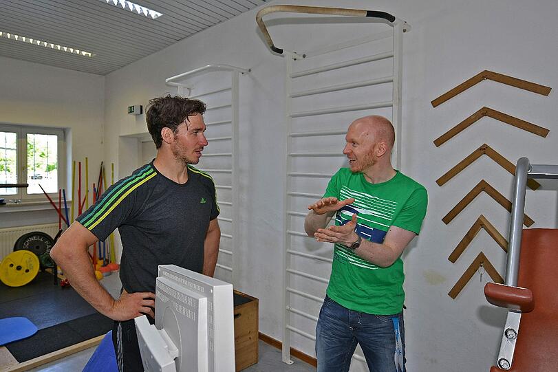 Felix Neureuther im Gespräch mit AZ-Reporter Julian Galinski