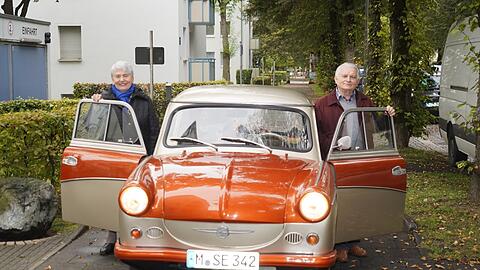 Gemeinsame Liebe, deutsch-deutsche Geschichte: der Trabi P50 von Hans Stockmeier und Marion Eisentraut.