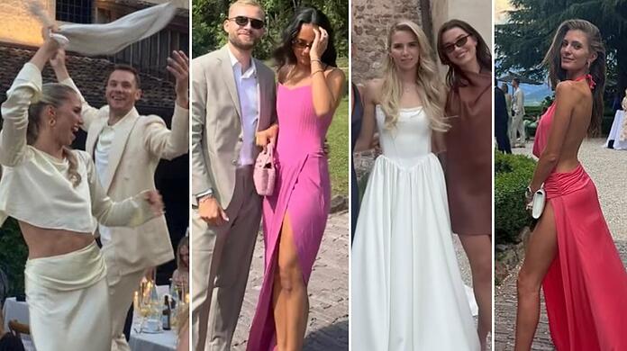 Anika und Manuel Neuer gaben sich am Wochenende in Südtirol das Jawort. Nur Familie und die engsten Freunde waren geladen.