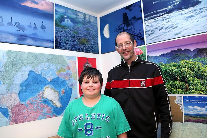 Ludwig Alber und sein Sohn Benignus.