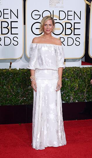 Kristen Wiig ("Brautalarm") hat sich wohl einfach ihren Wohnzimmer-Vorhang übergeworfen.