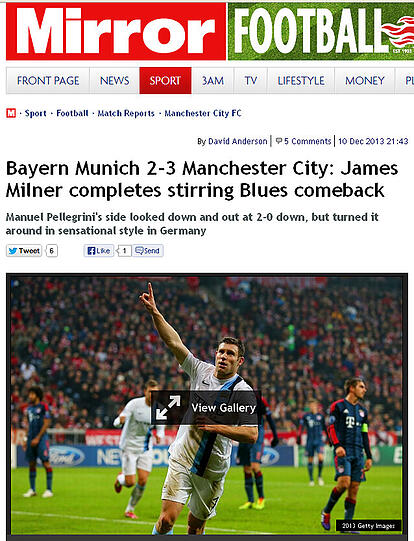 Der britische Mirror.