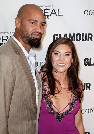 US-Torhüterin Hope Solo mit ihrem Mann Jerramy Stevens