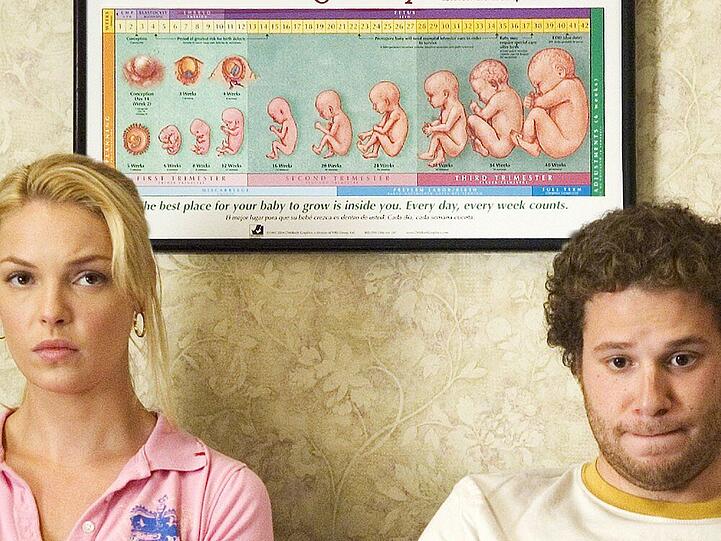 Alison Scott (Katherine Heigl) wird "beim ersten Mal" mit Ben Stone (Seth Rogen) schwanger und so landen die beiden beim Gynäkologen