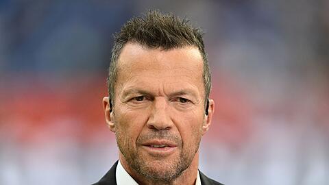 Der TV-Experte und ehemalige Nationalspieler Lothar Matthäus vor dem Spiel.