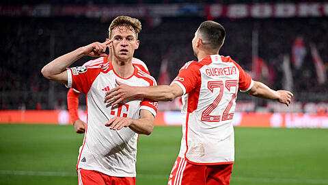 Führte den FC Bayern mit Köpfchen ins Halbfinale: Joshua Kimmich.