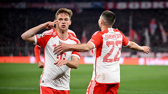Führte den FC Bayern mit Köpfchen ins Halbfinale: Joshua Kimmich.