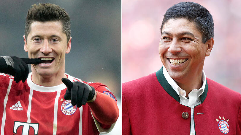 "Wahnsinn, was Robert Lewandowski beim FC Bayern zeigt", sagt Giovane Elber (rechts).
