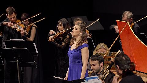 Die Sopranistin Elsa Benoit und das Münchener Kammerorchester im Prinzregententheater.