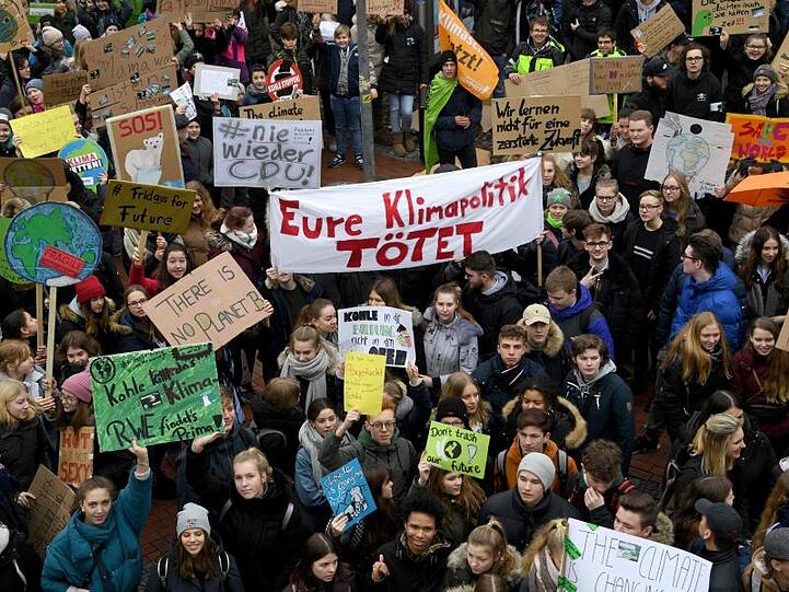 "Fridays for Future"-Demonstration in Elmshorn.