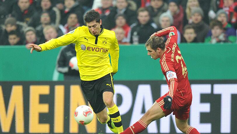 Philipp Lahm (r.) spielte gegen Dortmund stark. Philipp Lahm (r.) spielte gegen Dortmund stark.