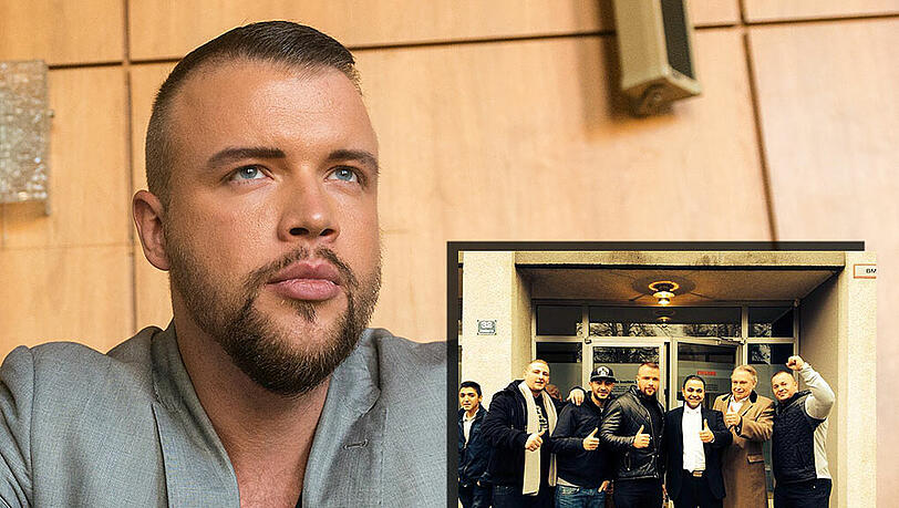 Freispruch: Kollegah im Amtsgericht in Laufen. Auf Facebook feiert er seinen Sieg. Freispruch: Kollegah im Amtsgericht in Laufen. Auf Facebook feiert er seinen Sieg.