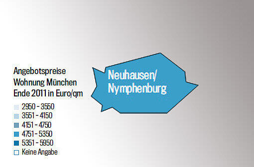 Die Quadratmeterpreise in den Stadtvierteln. Je dunkler das blau, desto teurer die Wohnungen. Alles unter 4000 Euro ist heute günstig. Checken Sie Ihr Viertel. Einfach weiterklicken!