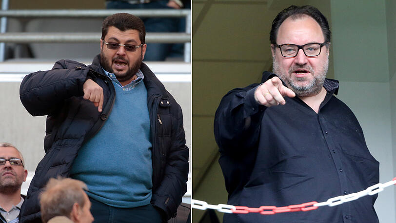 Das Investoren Duell: Löwe Hasan Ismaik (l.) und KFC-Geldgeber und -Präsident Michail Ponomarew.