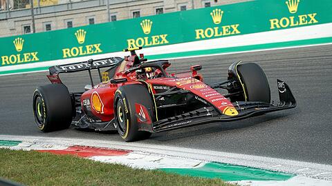 Fuhr auch im letzten Monza-Training Bestzeit: Ferrari-Pilot Carlos Sainz.