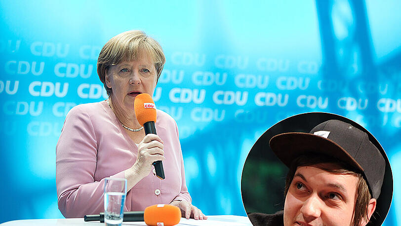 Kanzlerin Angela Merkel bekommt Besuch von Youtube-Star LeFloid. Kanzlerin Angela Merkel bekommt Besuch von Youtube-Star LeFloid.