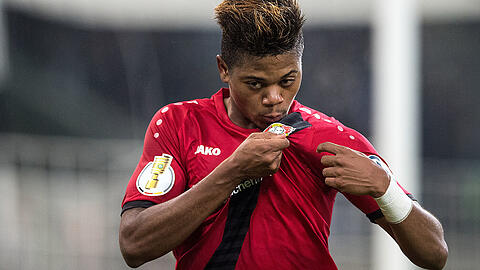 Matchwinner: Leon Bailey nach seinem Führungstreffer gegen Borussia Mönchengladbach (70.)