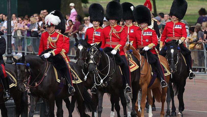 "Trooping the Colour" findet am heutigen Samstag in London statt.