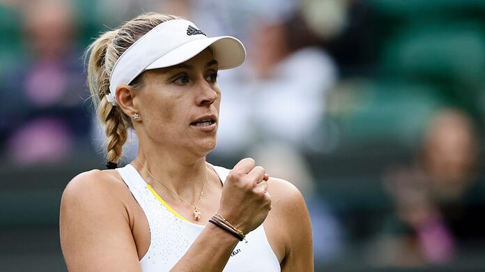Hat die dritte Runde in Wimbledon erreicht: Angelique Kerber jubelt.