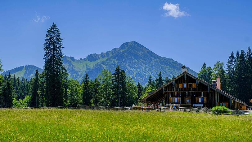 Rauschende Feste, aber auch die malerische Lage locken ein zahlungskräftiges Publikum zur Saurüsselalm. Rauschende Feste, aber auch die malerische Lage locken ein zahlungskräftiges Publikum zur Saurüsselalm.