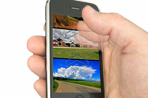 Die Technologie GestIC eignet sich auch für Smartphones.
