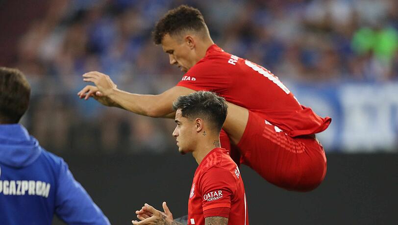 Ivan Perisic (hinten) obenauf: Anders als Leih-Kollege Philippe Coutinho konnte der Kroate bei Bayern überzeugen. Ivan Perisic (hinten) obenauf: Anders als Leih-Kollege Philippe Coutinho konnte der Kroate bei Bayern überzeugen.