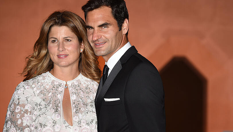 Mit seiner Frau Mirka beim Champions Dinner: Roger Federer. Mit seiner Frau Mirka beim Champions Dinner: Roger Federer.