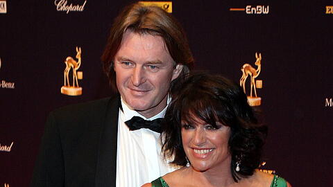 Da waren sie noch glücklich: Lambert Dinzinger und Christine Neubauer bei der Bambi-Verleihung 2008"