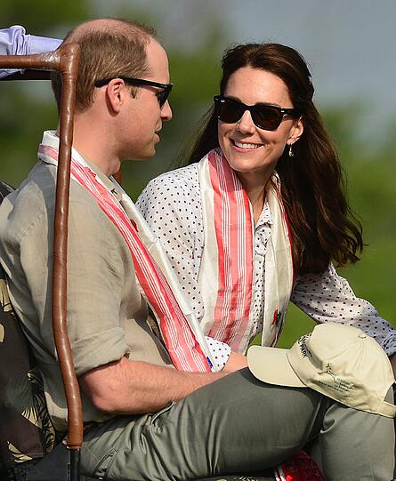 Kate und William bei ihrer Safari im Kaziranga-Nationalpark.