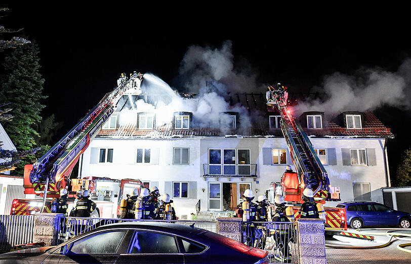 Bilder vom Feuerwehreinsatz in Obermenzing