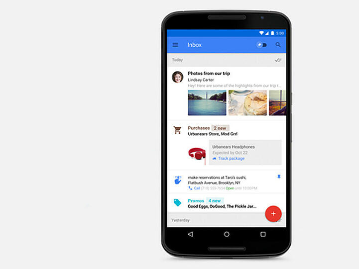 Google hat seine E-Mail-Anwendung Inbox vorgestellt