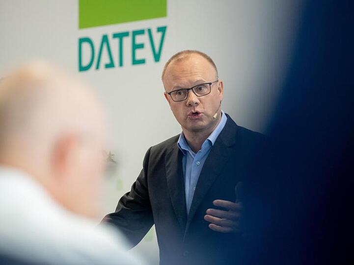 Robert Mayr, Vorstandsvorsitzender des IT-Dienstleisters Datev eG. Foto: Daniel Karmann/dpa/Archivbild