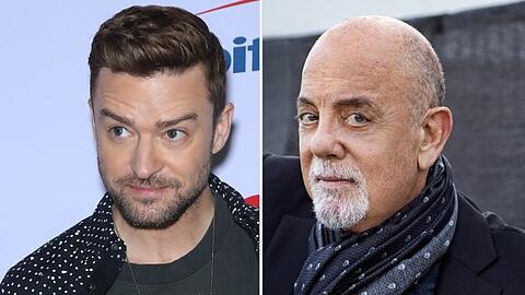 Billy Joel (r.) reagiert auf die Justin-Timberlake-Verhaftung.