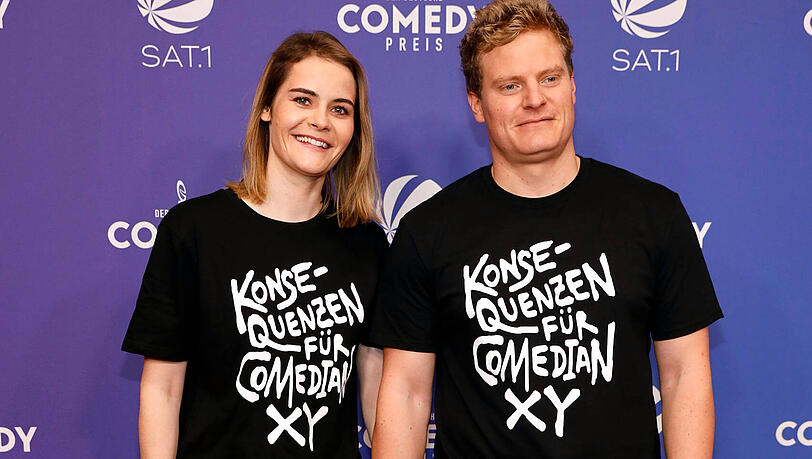Hazel Brugger und Thomas Spitzer bei der Verleihung des 25. Deutschen Comedypreises 2021. Hazel Brugger und Thomas Spitzer bei der Verleihung des 25. Deutschen Comedypreises 2021.