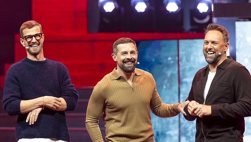 Joko Winterscheidt, Klaas Heufer-Umlauf und Steven G&auml;tjen (v.l.n.r.) in "Joko & Klaas & Steven gegen ProSieben"