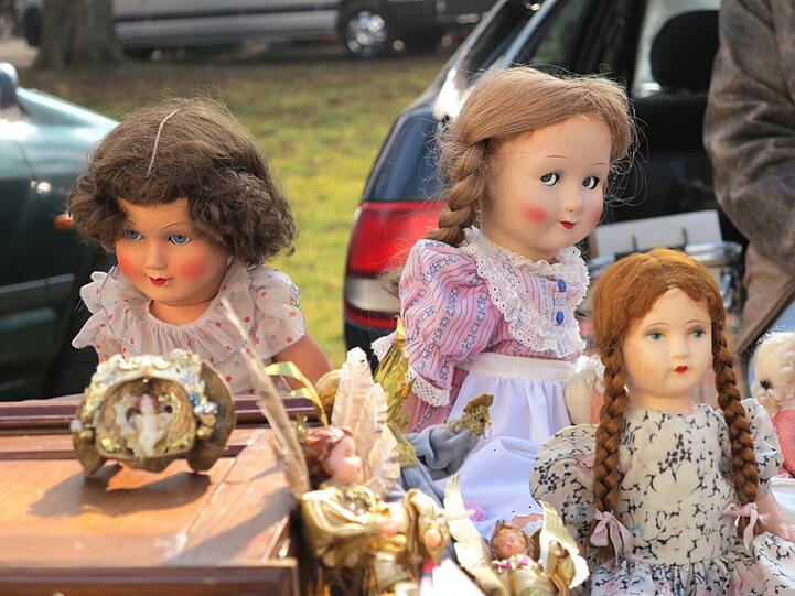 So war der Flohmarkt in Daglfing.