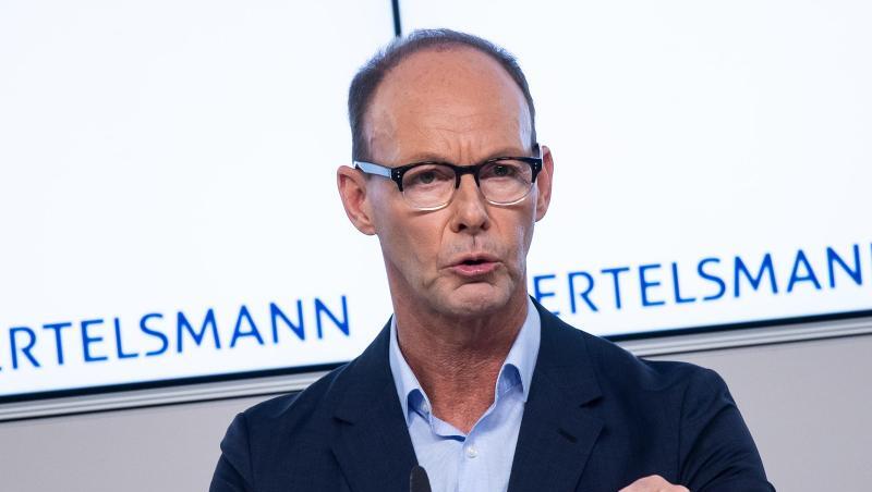 Bertelsmann-Vorstandschef Thomas Rabe auf der Bilanz-Pressekonferenz des Unternehmens. Bertelsmann-Vorstandschef Thomas Rabe auf der Bilanz-Pressekonferenz des Unternehmens.