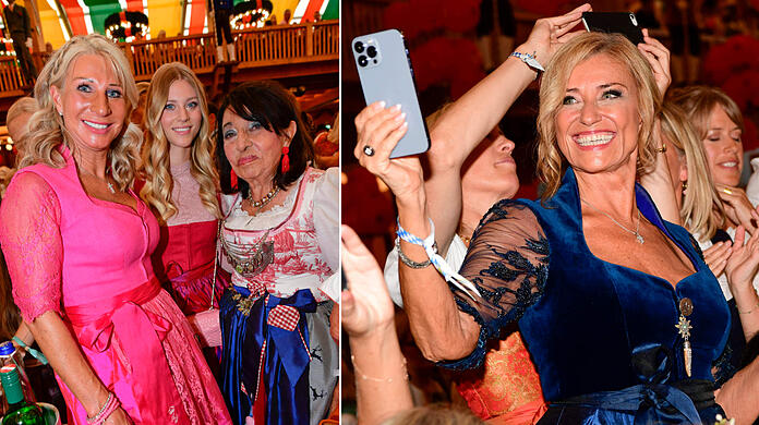 Lots of female celebrities - like every year at Sixt Women's Wiesn.  Click through the pictures.