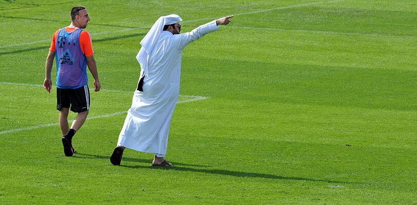 Der FC Bayern am dritten Trainingstag in Doha.
