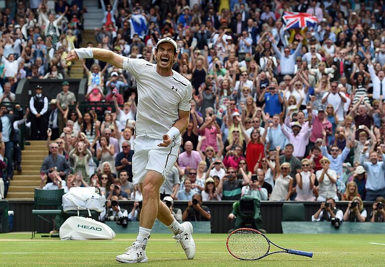 Totale Emotion: Andy Murray nach dem verwandelten Matchball.