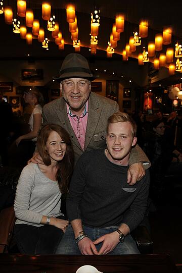 Harold Faltermeyer mit seinen Kindern Bianca und Florian