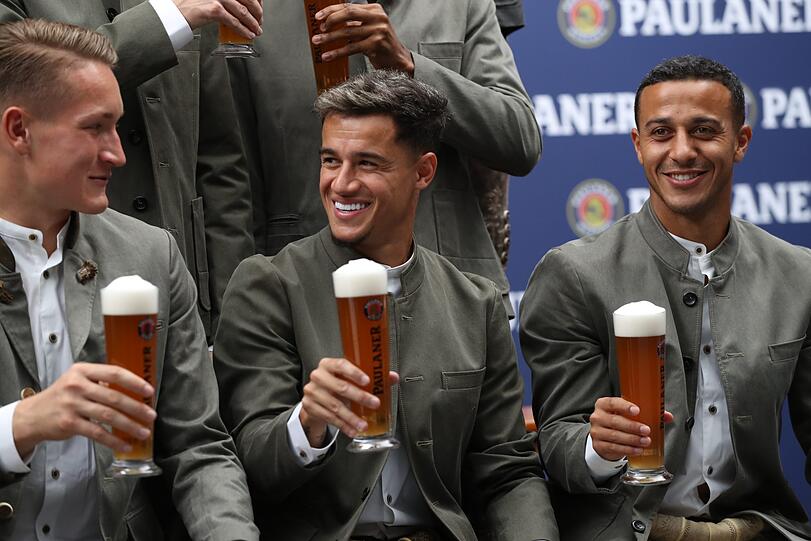 Die Bilder vom Lederhosen-Shooting des FC Bayern.