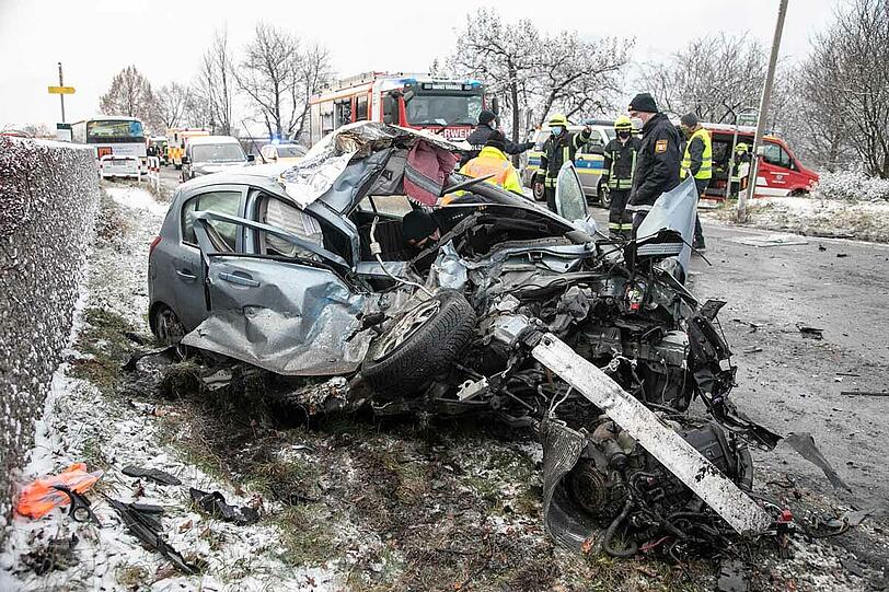 Bilder vom Unfallort in Grassau.