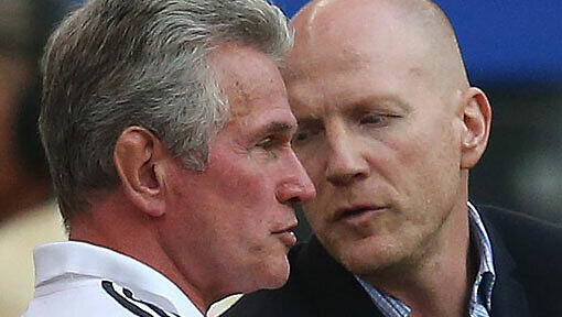 Matthias Sammer (r.) lobt Jupp Heynckes. Matthias Sammer (r.) lobt Jupp Heynckes.