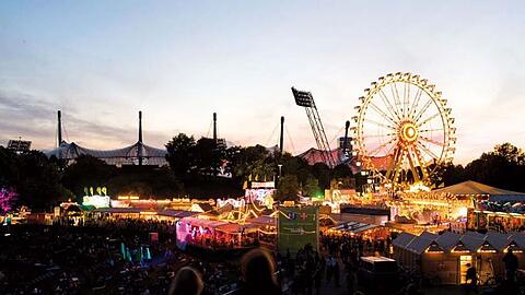 So sieht das Olympiagelände während des Impark-Festivals aus.