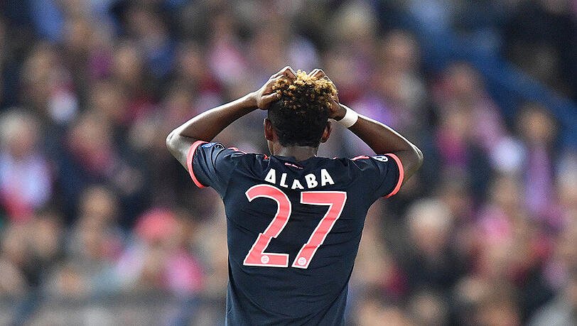 David Alaba hatte mit seinem Lattentreffer noch die beste Chance für die Bayern. David Alaba hatte mit seinem Lattentreffer noch die beste Chance für die Bayern.