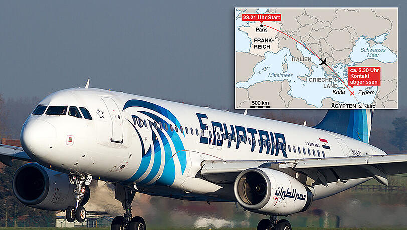 Die Aufnahme vom 04.01.2015 zeigt den Unglücks-Airbus der Egyptair bei der Landung auf dem Flughafen Brüssel Zaventem. Diese Maschine verschwand am 19.05.2016 auf einem Flug von Paris nach Kairo vom Radarschirm. Die Aufnahme vom 04.01.2015 zeigt den Unglücks-Airbus der Egyptair bei der Landung auf dem Flughafen Brüssel Zaventem. Diese Maschine verschwand am 19.05.2016 auf einem Flug von Paris nach Kairo vom Radarschirm.
