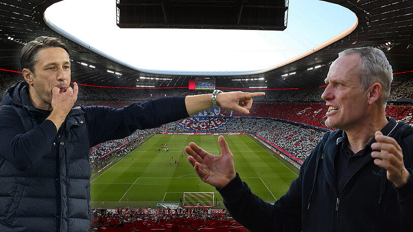 Treffen am Samstag aufeinander: Niko Kovac (FC Bayern) und Christian Streich (SC Freiburg)